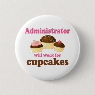 Funny Administrator 6 Cm Round Badge