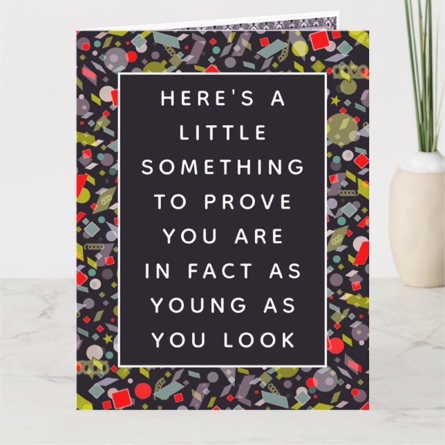 Funny Adult Birthday Certificate Card (Front)