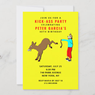 Funny Adult Birthday Party Invitation