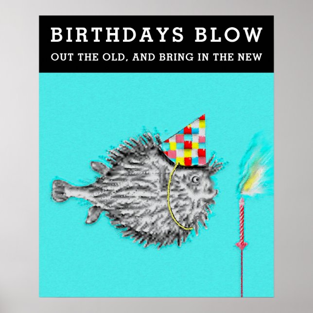Funny Adult Birthday Poster (Front)