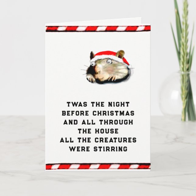 Funny Adult Christmas Holiday Card (Front)