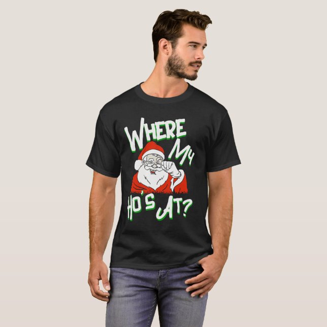 Funny Adult Christmas T-Shirt (Front Full)