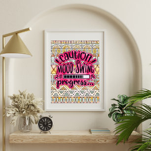 Funny Adult Colouring Poster