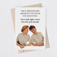 Funny Adult Female Friendship Greeting Card