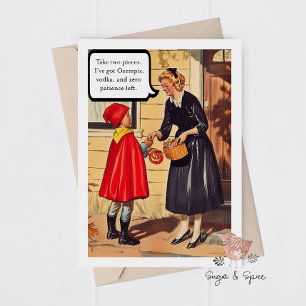 Funny Adult Halloween Mom Sarcastic Greeting Card