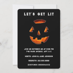 Funny Adult Halloween Party Invitation