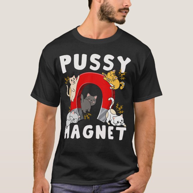 Funny Adult Humour Cat Men Women T-Shirt (Front)