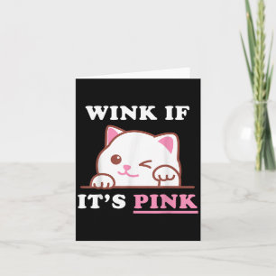 Funny Adult Humour Cute Cat Cool Pink Shocker Dirt Card