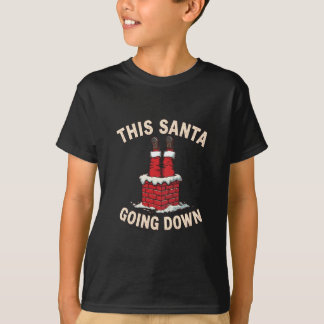 Funny Adult Santa Loves Going Down Christmas Humor T-Shirt