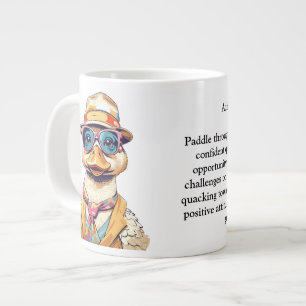 Funny Advice From A Duck Large Coffee Mug