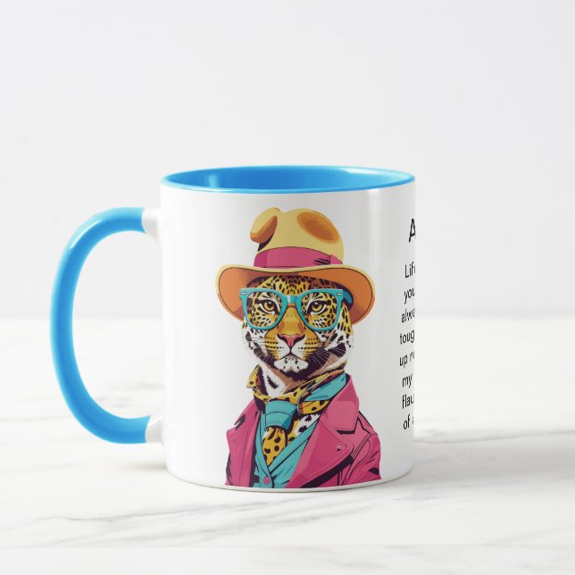 Funny Advice From A Leopard Mug (Left)