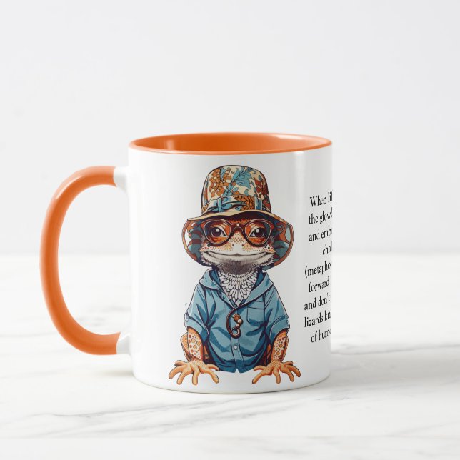 Funny Advice From A Lizard  Mug (Left)