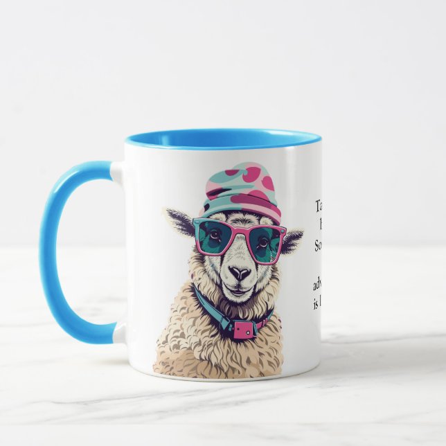 Funny Advice From A Sheep Mug (Left)