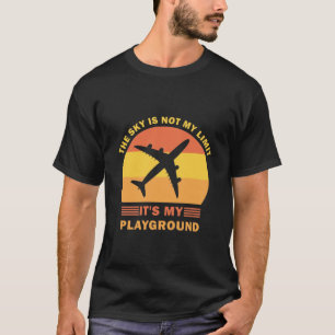 Funny Aeroplane Aviation Pilot Aircraft Aeroplane T-Shirt