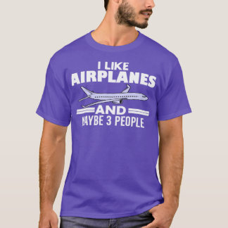 Funny Aeroplane Design For Men Women Aviation Avia T-Shirt