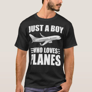 Funny Aeroplane Designs For Boys Men Plane Pilot A T-Shirt