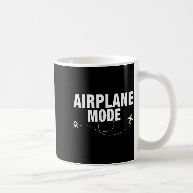 Funny Aeroplane Mode Flying Traveller Gift  Coffee Mug (Right)
