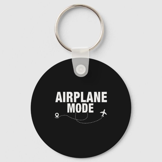 Funny Aeroplane Mode Flying Traveller Gift  Key Ring (Front)