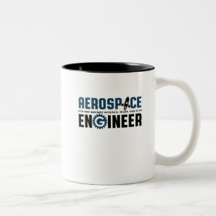 Funny Aerospace Engineer Humour It's Rocket Two-Tone Coffee Mug