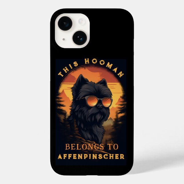Funny Affenpinscher Dog Parent Personalised Case-Mate iPhone Case (Back)