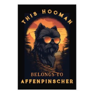 Funny Affenpinscher Dog Parent Personalised Photo Print