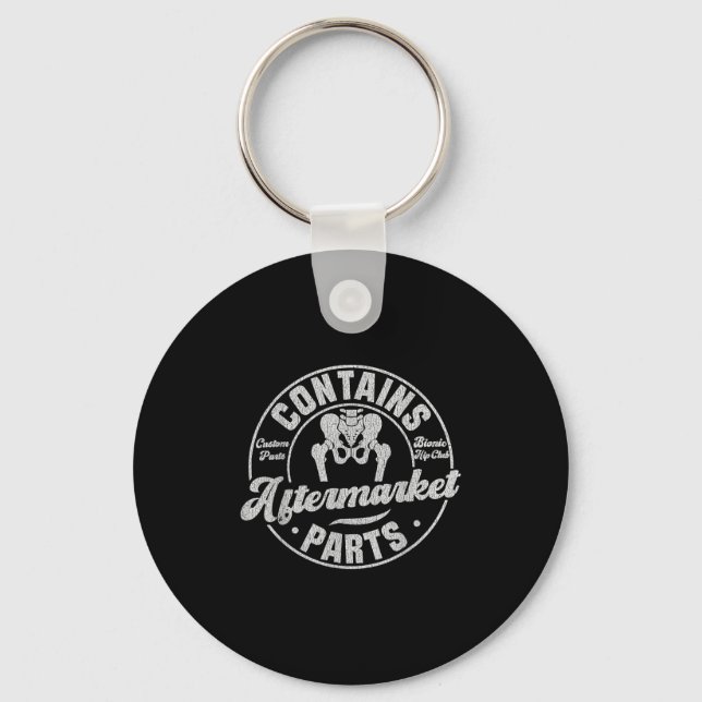 Funny After Hip Surgery Recovery Bionic Hip Replac Key Ring (Front)