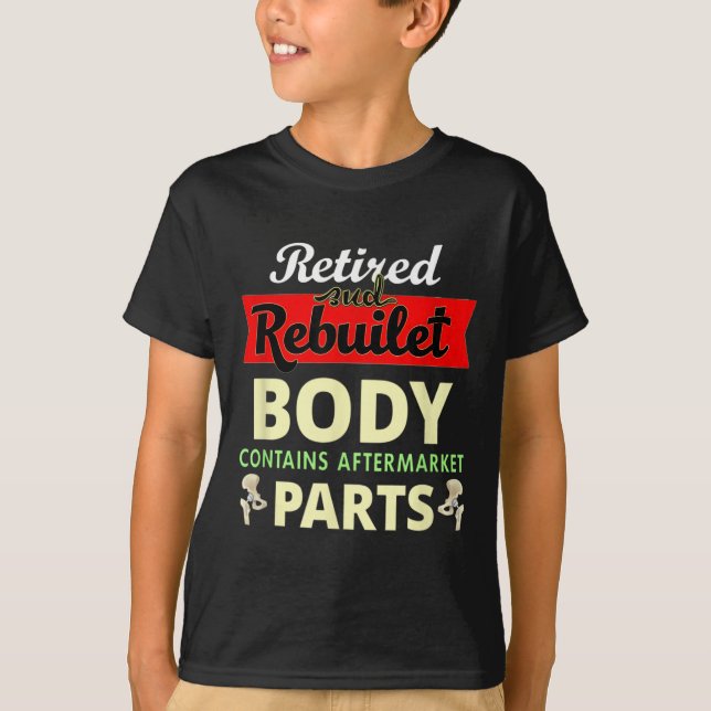 Funny After Hip Surgery Recovery Bionic Hip Replac T-Shirt (Front)