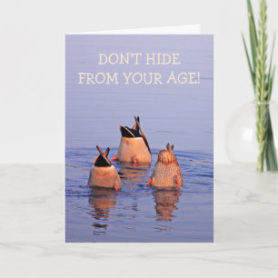 Funny Age Joke Duck Birthday Card