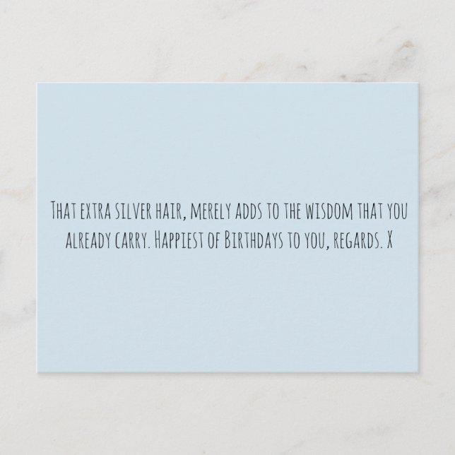 Funny Age Postcard (Front)