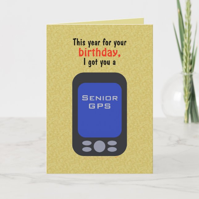 Funny Aging Birthday Card for Seniors Old Grandpa (Front)