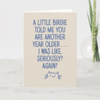 Funny Aging Getting Older Quote Cat Lover Birthday