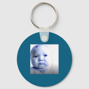 Funny Ai Baby Meme Graphic Illustration Key Ring