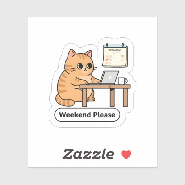 Funny AI Cat Meme – “Hold On, Let Me Ask My AI” (Sheet)