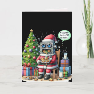 Funny Ai Engineer Christmas Chatbot Gift Corporate Holiday Card