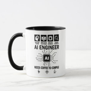 Funny AI Engineer Coding Programmer Developer Tech Mug