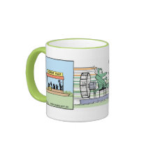 Funny Air Boating Croc Comic