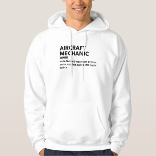 Funny Aircraft Mechanic Hoodie for Men