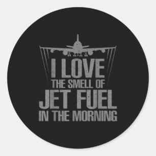 Funny Airplane Novelty For Men Women Aviation Airp Classic Round Sticker