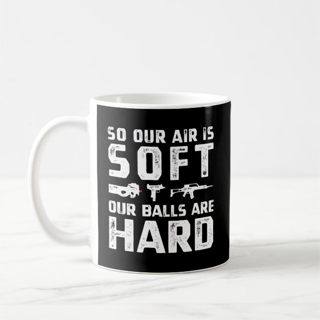 Funny Airsoft Balls Hard Airsofting Sport Airsofte Coffee Mug (Left)