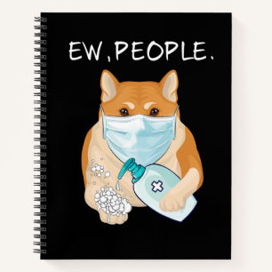 Funny Akita Inu Ew People Dog Owner Gift Notebook
