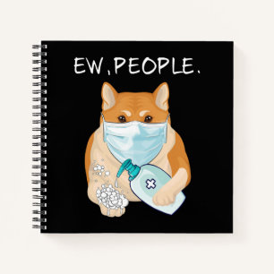 Funny Akita Inu Ew People Dog Owner Gift Notebook