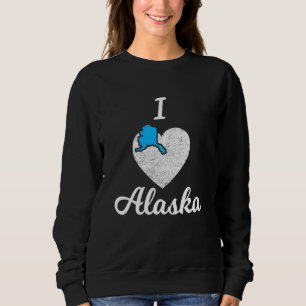 Funny Alaska Ak Usa Flag Holiday Souvenir Travel T Sweatshirt