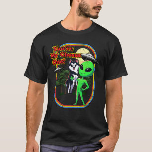 Funny Alaskan Klee Kai Alien You're Chosen One UFO T-Shirt
