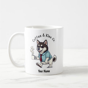 Funny Alaskan Klee Kai  Business Suit Coffee  Mug