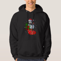 Funny Alaskan Malamute Dog In Christmas Socks Sant