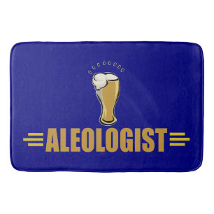 Funny Aleologist Beer Drinker's Bath Mat
