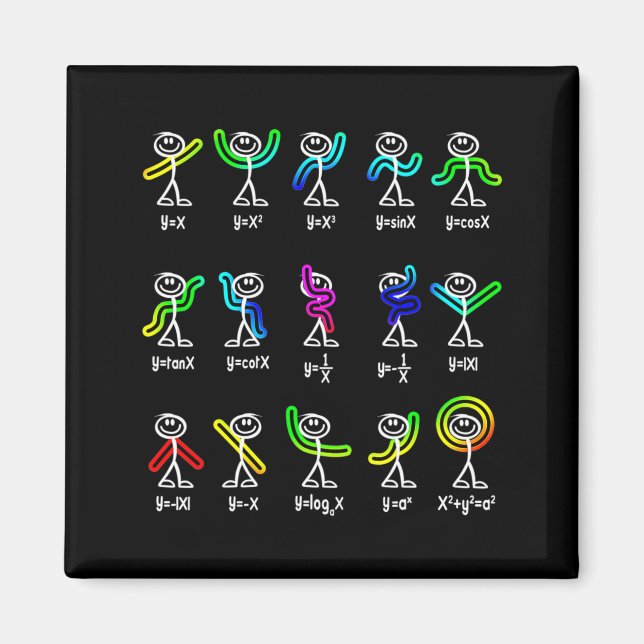 Funny Algebra Dance Function Math Teacher Geek Ner Magnet (Front)