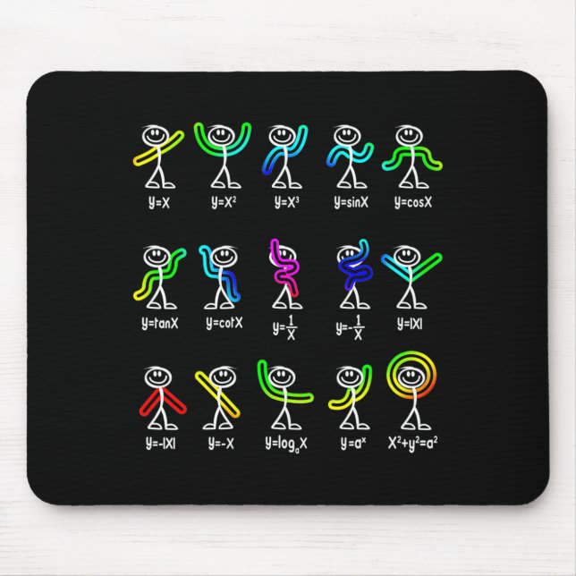 Funny Algebra Dance Function Math Teacher Geek Ner Mouse Pad (Front)