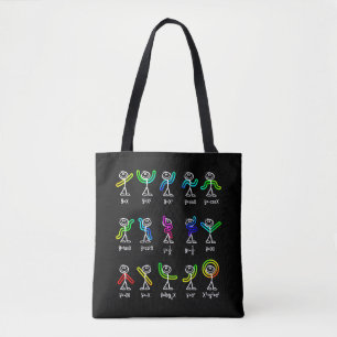 Funny Algebra Dance Function Math Teacher Geek Tote Bag