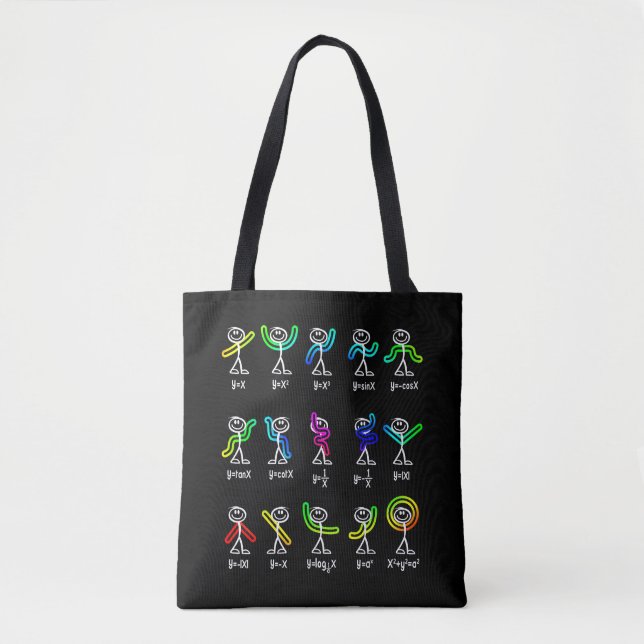 Funny Algebra Dance Function Math Teacher Geek Tote Bag (Front)
